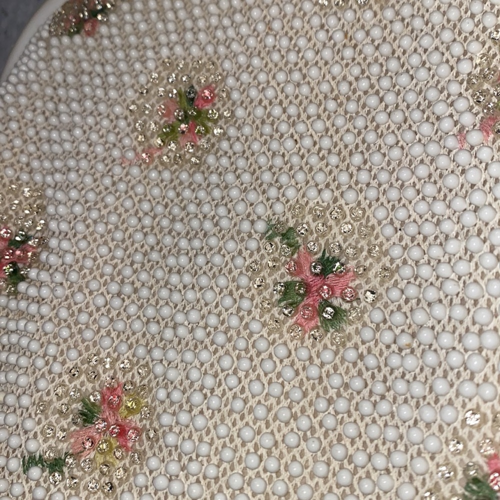 Beaded Floral Handbag Purse - Picture 6 of 15